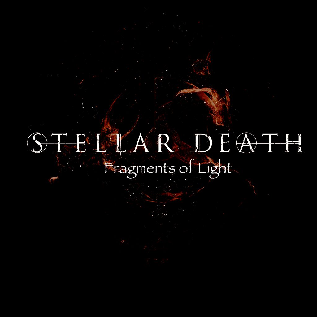 Stellar Death logo in tech font and red flames